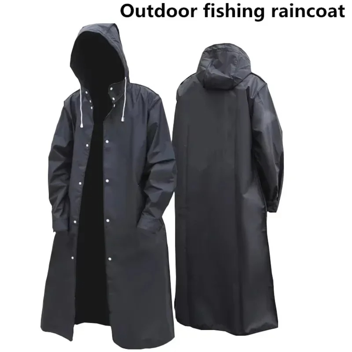 Camping Rain Poncho - Capa de Chuva Impermeável com Capuz