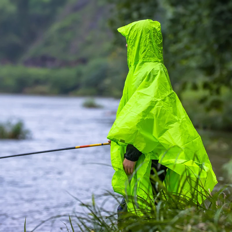 Capa de chuva 3 em 1 à prova d - Camping Rain Poncho avaliação e preço
