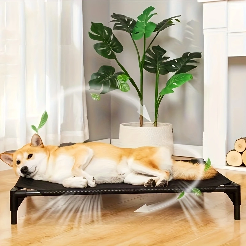 Cama de cachorro elevada com r - Outdoor Camping Dog Bed avaliação e preço
