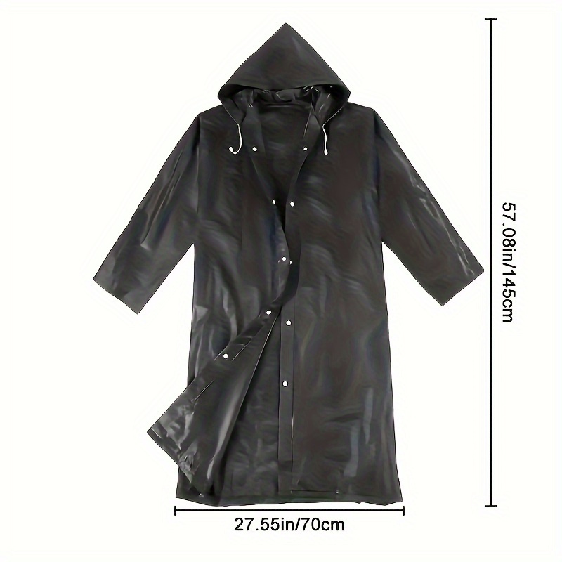 Poncho de chuva adulto unissex - Camping Rain Poncho avaliação e preço